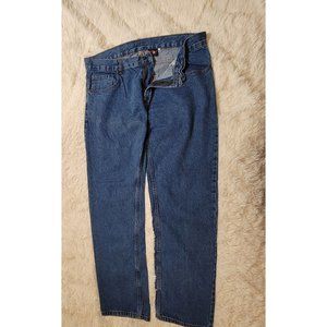 WXY Men's Straight Leg Denim Jeans, 100% Cotton, Size 38 x 30